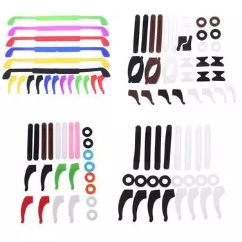 Силиконовые противоскользящие крючки для ушей для очков, фиксаторы, подушечки для носа для очков 5(12Pairs)