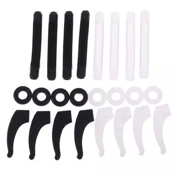 Силиконовые противоскользящие крючки для ушей для очков, фиксаторы, подушечки для носа для очков 3(18Pairs)