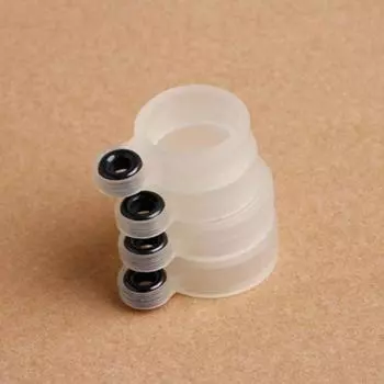 Силиконовые прозрачные аксессуары для удочки, спортивное направляющее кольцо для удочки, размер 1-14, зажим для удочки белый