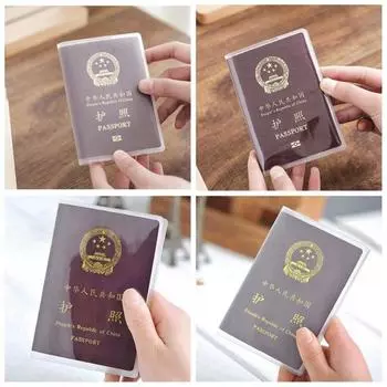 Силиконовые прозрачные водонепроницаемые держатели для удостоверений личности с грязью, паспорт, бизнес-кредитная банковская обложка