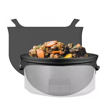 Силиконовые разделительные вкладыши для медленноварки, многоразовые, экологически чистые, герметичные, безопасные для мытья в посудомоечной машине вкладыши для мультиварки 8QT One Size жёлтый