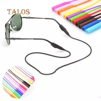 Силиконовые ремешки для очков, противоскользящие очки, солнцезащитные очки, спортивный ремешок, держатель для шнура flat Head небесно-голубой