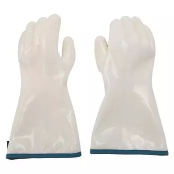 Силиконовые рукавицы для духовки водонепроницаемые 350 термостойкие антипригарные длинные перчатки для барбекю и выпечки M Palm Width 10cm / 3.9in