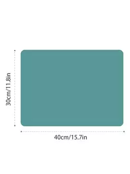 Силиконовые салфетки Leeseph для обеденного стола, нескользящие салфетки, водонепроницаемые, термостойкие, моющиеся салфетки для использования в помещении и на открытом воздухе 40cm x 30cm зелёный