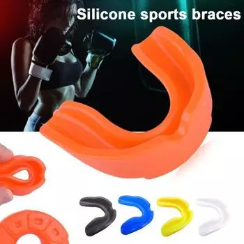 Силиконовые спортивные брекеты для зубов, защита для каппы для бокса, каратэ, тайского бокса синий