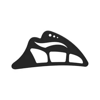 Силиконовые тени для век, шаблон для макияжа глаз One Size чёрный