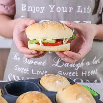 Силиконовые трафареты для багета и хлеба, легко извлекаемые из формы, овальная форма, силиконовая форма для выпечки молочных булочек, мини-хлеба