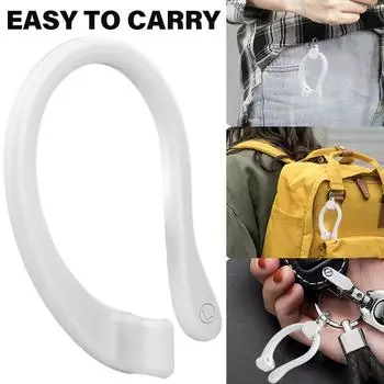 Силиконовые ушные крючки с надежной посадкой для AirPods 1/2/3, противоскользящие спортивные аксессуары для активных пользователей белый