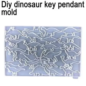 Силиконовые ювелирные изделия в виде динозавров, литейная форма из смолы, кулон, брелок, эпоксидная форма, ремесло