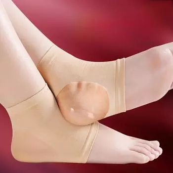 Силиконовые увлажняющие носки для защиты пяток - хлопковое покрытие против трещин для мужчин и женщин one size fits all, silicone socks