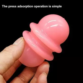 Силиконовые вакуумные банки для массажа, антицеллюлитный массаж, присоски для лица, подтяжка лица, шеи, скрабирование кожи, гуаша против морщин 1 pcs