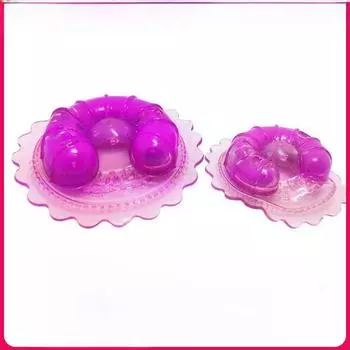 Силиконовые вибрационные наклейки на соски для массажа и дразнения взрослых