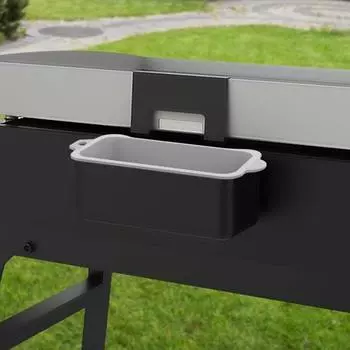 Силиконовые вкладыши для контейнеров для слива масла Экологичные термостойкие многоразовые контейнеры для слива масла, пригодные для мытья в посудомоечной машине Поддон для жира Аксессуары для барбекю серый