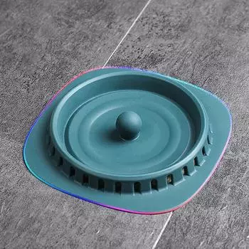 Силиконовые заглушки для сливов в полу Улавливатели волос Фильтр для слива раковины Ванная комната Душ Антизапах Слив в полу Кухня Аксессуары для ванной комнаты розовый