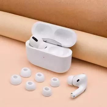 Силиконовые защитные чехлы для наушников AirPods Pro 2 — размер XS L with net белый