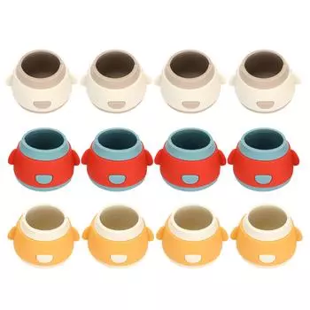 Силиконовые защитные чехлы для ножек столов и стульев, противоскользящие и шумопоглощающие чехлы для ножек для домохозяйств White White