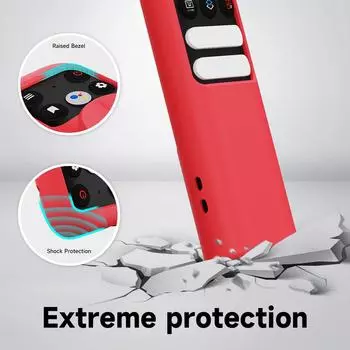 Силиконовые защитные втулки контроллера Чехлы для TCL RC902N FMR1 Чехол для пульта дистанционного управления Удобный для кожи чехол светло-синий