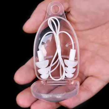 Силиконовые затычки для ушей для плавания, аксессуары для бассейна, затычки для ушей для плавания для водных видов спорта синий