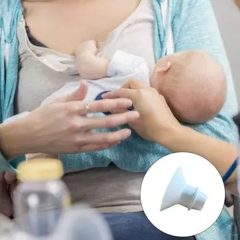 Силиконовый адаптер для фланца молокоотсоса, аксессуар для грудного вскармливания, компактный конвертер для фланца молокоотсоса для кормящих матерей 13MM