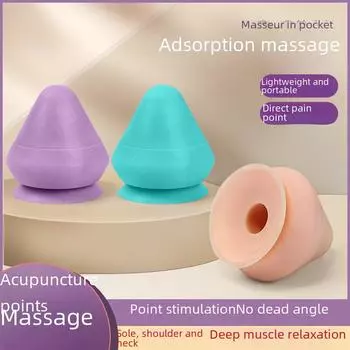 Силиконовый акупунктурный массажный мяч для фасций, стоп, спины, шеи и т. д. зелёный