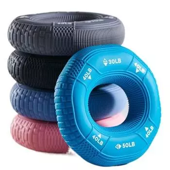 Силиконовый эспандер для запястья Портативный фитнес-эспандер для пальцев и предплечий Тренажер для фитнеса синий