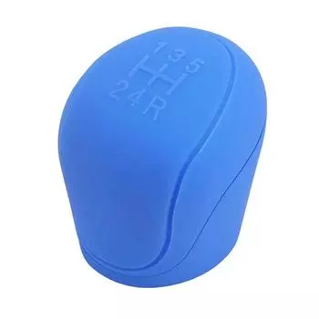 Силиконовый автомобильный чехол для ручки переключения передач, нескользящий чехол для ручки переключения передач синий