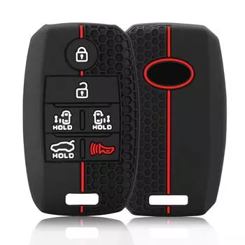 Силиконовый автомобильный чехол для смарт-ключа, защитный держатель для брелока для Kia Sedona Grand Carnival Sorento L580, аксессуары чёрный