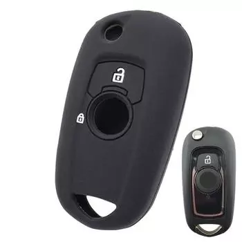 Силиконовый автомобильный откидной чехол для ключей для Opel Astra K Corsa, чехол с дистанционным управлением, защитная оболочка, куртка, рукав чёрный