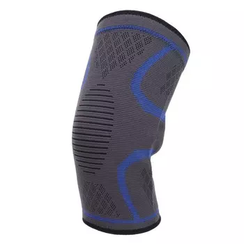Силиконовый бандаж с компрессионным рукавом на колено для использования на открытом воздухе, нескользящая поддержка колена для занятий спортом L L