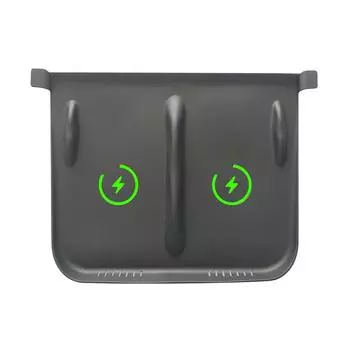 Силиконовый беспроводной противоскользящий коврик для центральной консоли, зарядка мобильного телефона для Tesla Model 3 Y 2024 2024 2024Аксессуары для салона автомобиля чёрный