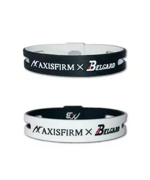 Силиконовый браслет/двусторонний (AXFxBelgard) (ЧЕРНЫЙ, Ж)