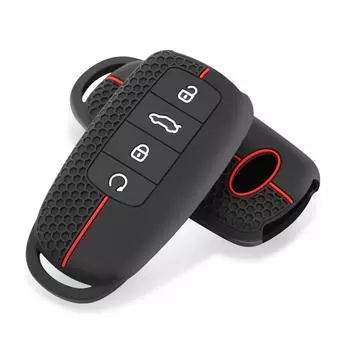 Силиконовый брелок для ключей от машины, держатель для ключей, чехол для Chery Omoda 5 C5 Tigo 7 8 Pro Max Tigo 7 8 Plus Arrizo 5 Plus красный