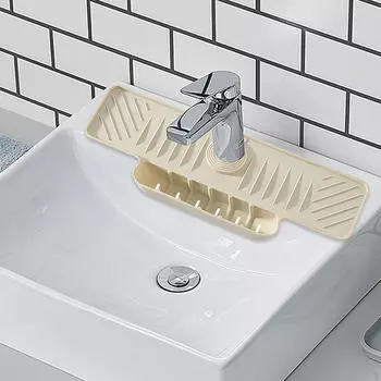 Силиконовый брызговик, защитный коврик для раковины, кухонные аксессуары, моющаяся сушка для белый