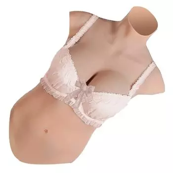 Силиконовый бюст G чашки Полурукавный Очень большой Наполненный силиконом Костюм для кроссдрессинга Косплей Феминизация Дочь Прочная версия Толщина G чашки