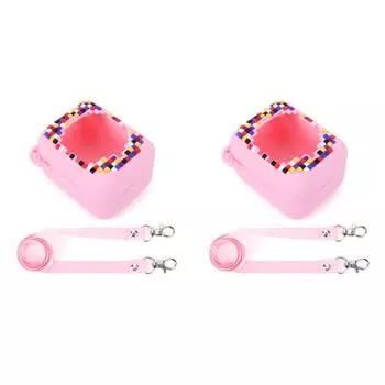 Силиконовый чехол, 2 шт., водонепроницаемый защитный чехол с ремешком, противоударный и пыленепроницаемый чехол для интерактивной игрушки Bitzee, цифровой питомец