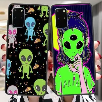Силиконовый чехол Alien Space для Samsung Galaxy S22 S21 Ultra S20 Fe Plus A53 A73 A52 A72 A51 A71 A22 A12 A32 A50 A33 A13 For S22 Ultra
