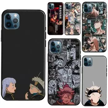 Силиконовый чехол Asta Black Clover для iPhone 13 Mini 11 14 12 Pro Max 7 8 Plus X XR XS Max SE 2020, чехол для телефона iPhone 6 6s