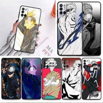 Силиконовый чехол-бампер для телефона Samsung Galaxy M52 M32 5g M23 M13 M51 M31 M12 M30s M22 M33 Jujutsu Kaisen Gojo Satoru Wolf Cover Samsung M30s