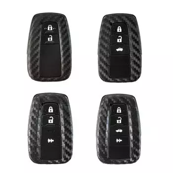 Силиконовый чехол-брелок-цепочка для Toyota всех серий для Camry/Camry Hybrid/C-HR Prius/Prius Prime86/GT86 No.1-Red