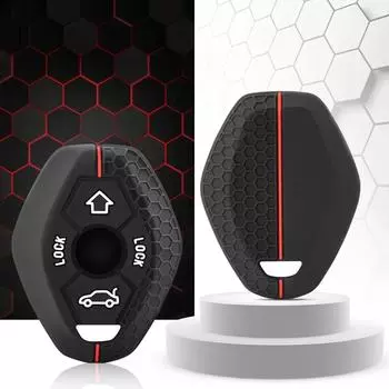 Силиконовый чехол-брелок для BMW X5 E53 X3 F83 E46 E39 E38 E60 E63 E61 E64 Series 3 5 7 330i Z3 Z4 E85 E86 M5 325i чехол для автомобильного ключа красный