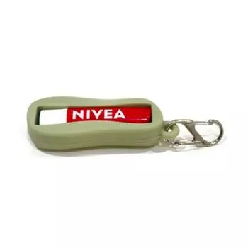 Силиконовый чехол-брелок для губ с бальзамом для губ и помадой