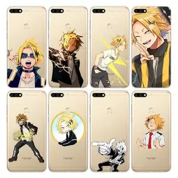 Силиконовый чехол Denki Kaminari My Hero Anime для Honor 10X 9X 8X MAX 20 10 9 8 8A 8C 8S Prime 7A Pro Lite, мягкий чехол для телефона Honor 9X