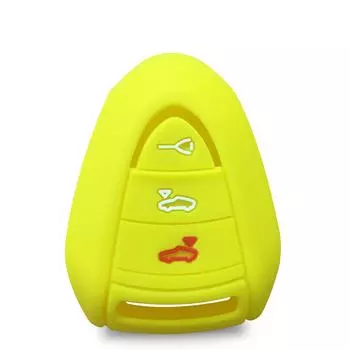 Силиконовый чехол-держатель для ключей для Porsche Boxster 911 996 997 Cayman 987 Cayenne Carrera, защитные аксессуары для дистанционного управления синий