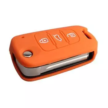 Силиконовый чехол-держатель подходит для K2 K5 I20 I30 IX35 IX30 Чехол для дистанционного ключа с 3 кнопками синий