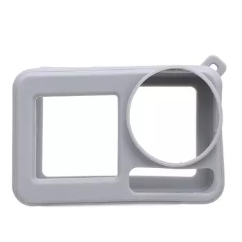 Силиконовый чехол для Action 5 Pro, моющийся, мягкий, анти-столкновительный, спортивный силиконовый чехол с объективом серый