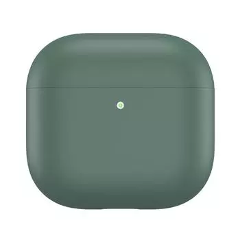 Силиконовый чехол для Airpods 4 (2024) Чехол для наушников Защитный чехол Кожа(зеленый)