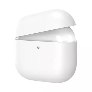 Силиконовый чехол для Airpods 4 (2024) Чехол для наушников Защитный чехол Кожа(белый)