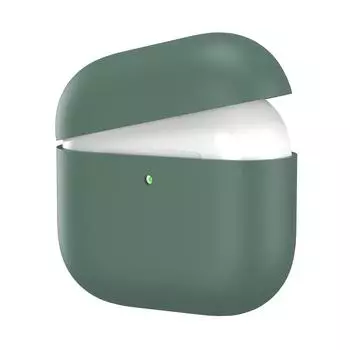 Силиконовый чехол для Airpods 4 (2024) Чехол для наушников Защитный чехол Кожа(зеленый)