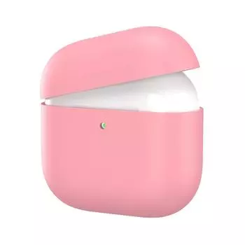 Силиконовый чехол для Airpods 4 (2024) Чехол для наушников Защитный чехол Кожа(розовый)