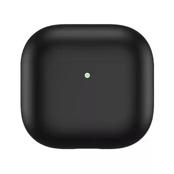 Силиконовый чехол для Airpods 4 (2024) Чехол для наушников Защитный чехол Кожа(черный)